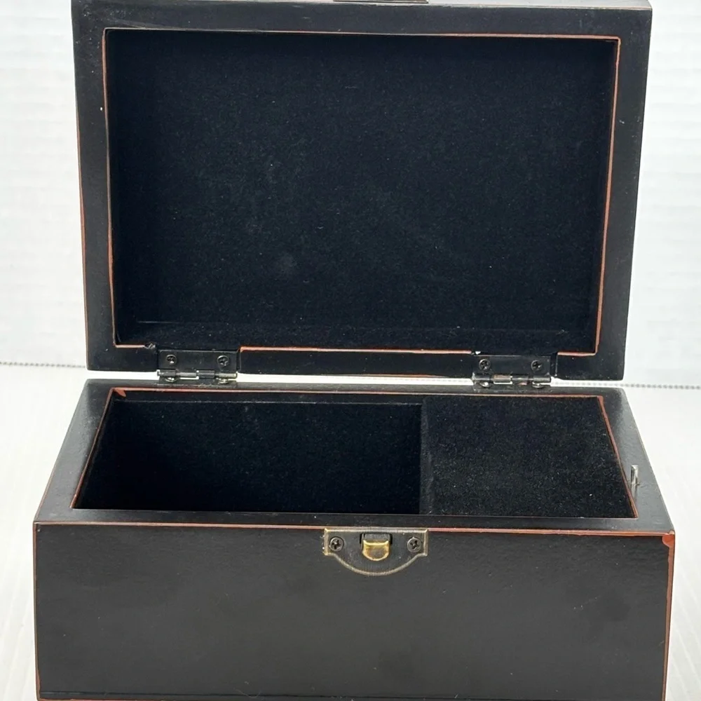 Wooden Music Jewelry Box Plays Amazing Grace
